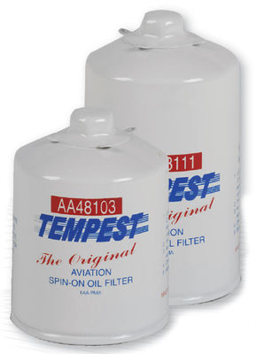 Spin EZ Airplane Aircraft Spare Parts Tempest Aircraft Oil Filter AA48110-2
