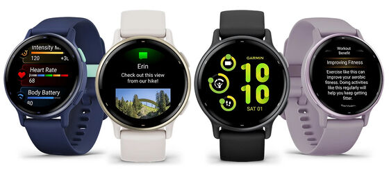 গার্মিন আইভিভোএক্টিভ ৫ মহিলা পুরুষ স্মার্টওয়াচ সিলিকন